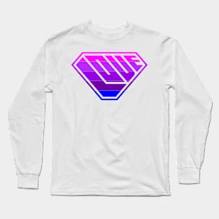 Love SuperEmpowered (Light Pink, Purples & Blue) Long Sleeve T-Shirt